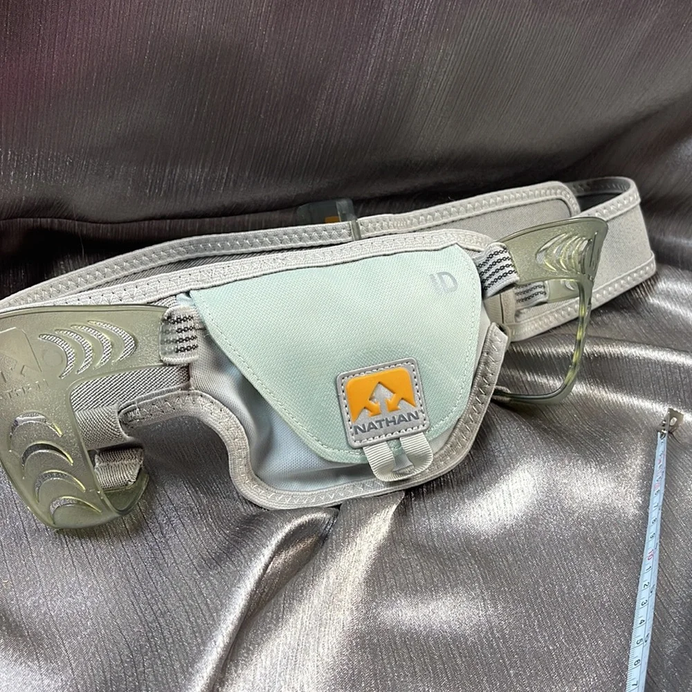 NATHAN RUNNING HYDRATION BELT Trail Mix Hydration Gray Adjustable Unisex - Picture 11 of 12